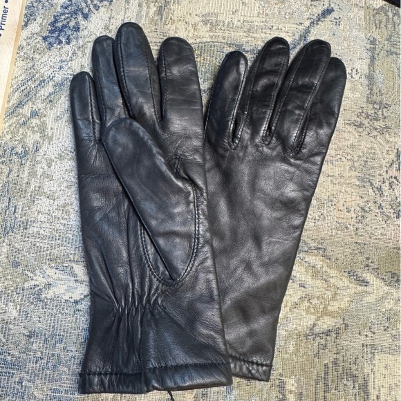 Preston & York Leather EUC Black Lined Gloves‎ Women's sz S Excellent condition! - Picture 3 of 8
